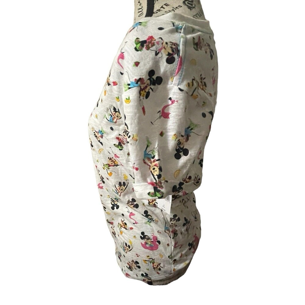 Disney Parks Mickey and Minnie Scoop Neck Shirt Women’s Small Summertime Fun New - Picture 4 of 16
